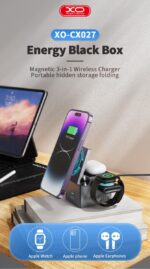 XO CX027 Κινητό /Apple Watch/ TWS 3-σε-1 Ασύρματος φορτιστής 15W - Image 2