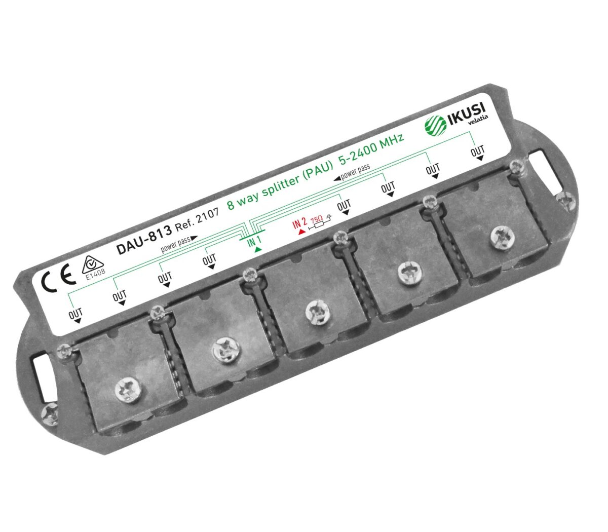 Ikusi Διακλαδωτής DAU-813+PUA 8 Εξόδων - Image 1