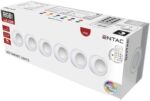 Entac Mini Φορητό Φωτάκι Νυκτός 0,45W RGB RC 6τμχ/σετ