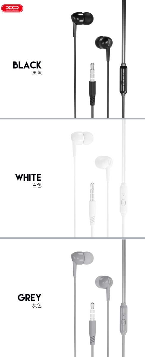 ep372_2 XO EP37 In-ear Handsfree  1.15μ Μαύρο - Image 4