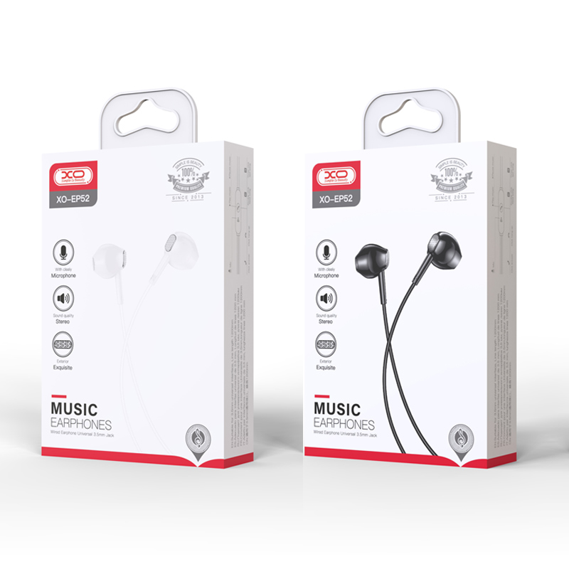 ep52b4 XO EP52 Μεταλλικό in-ear 3.5mm Handsfree Μαύρο - Image 5