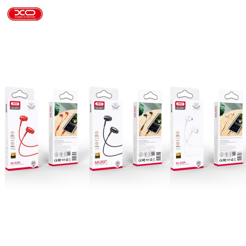 ep57d_1 XO EP57 in-ear 3.5mm Handsfree Άσπρο - Image 6