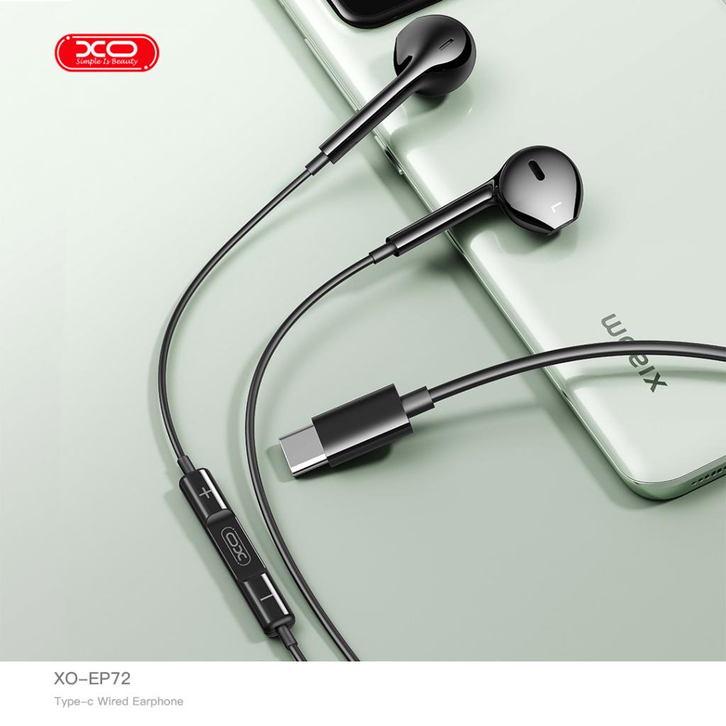 ep72f XO EP72 2ης Γενιάς Type-C Handsfree Μαύρο με Ψηφιακή Αποκωδικοποίηση - Image 3