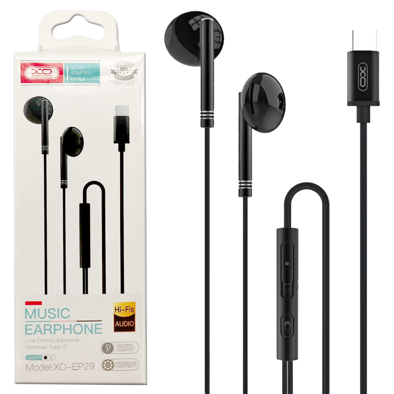 ep_29_black_site XO EP29 Type-C Handsfree Μαύρο - Image 4