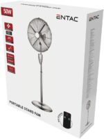 Entac Μεταλλικός Ανεμιστήρας Ορθοστάτης 50W με Τηλεχειριστήριο - Image 2