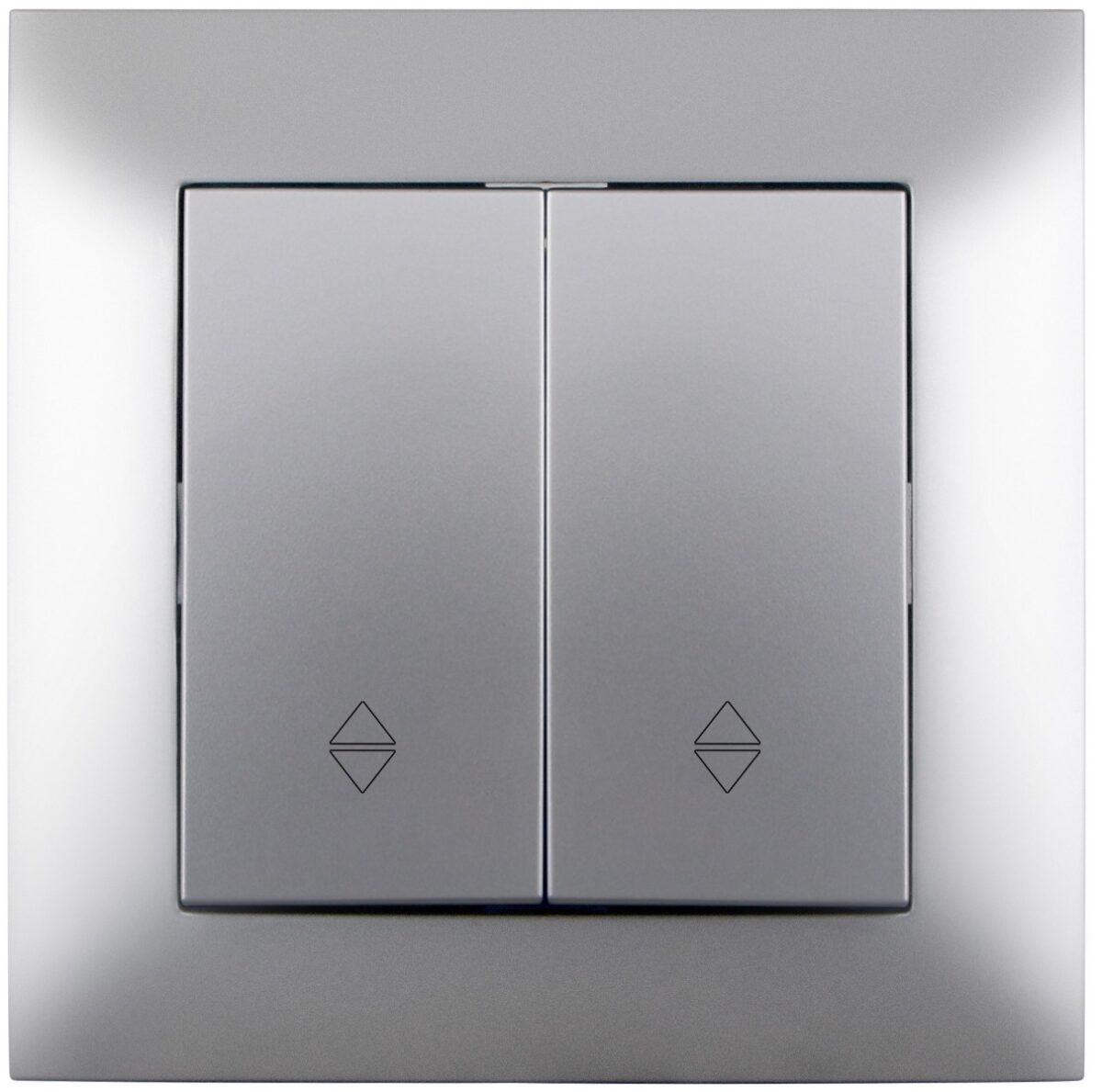 Entac 106+6 Arnold Recessed alternative switch Silver - Image 1