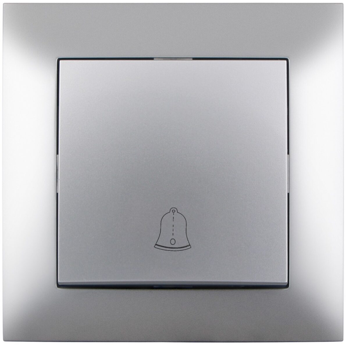Entac Arnold Recessed doorbell switch Silver - Image 1