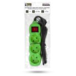 Entac Πολύπριζο 3 Θέσεων Με Διακόπτη 3x1.0mm 1.5m Πράσινο - Image 4