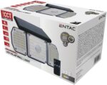 Entac Ηλιακός Προβολέας Τοίχου 2.3W SMD 3 Κεφαλές Φωτοκύτταρο + Τηλεχειριστήριο - Image 2