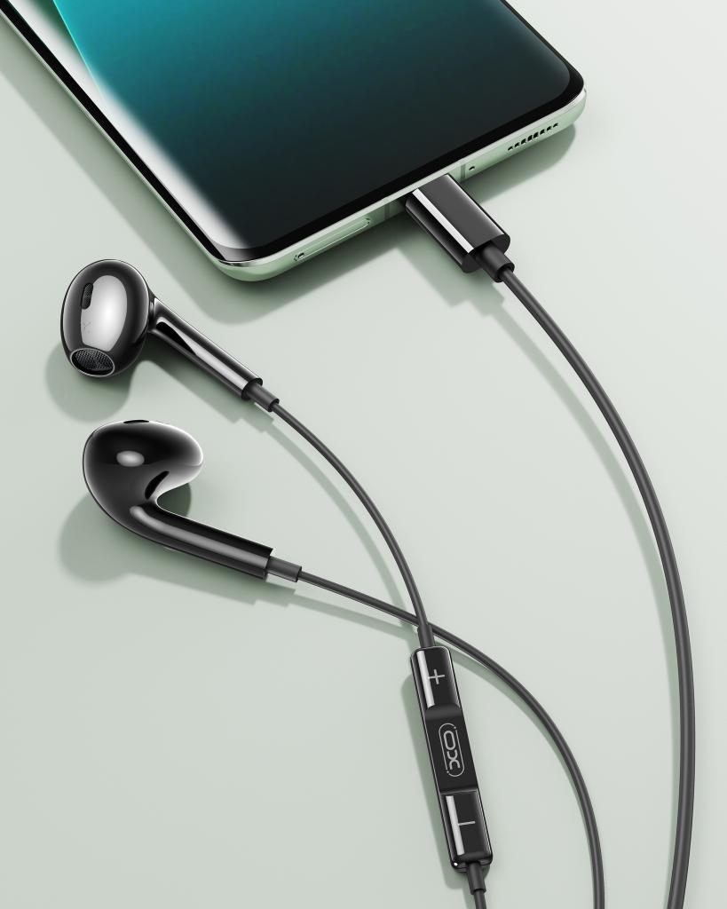 l_21__1_2 XO EP74 4ης Γενιάς TypeC Handsfree Μαύρο - Image 2