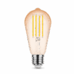 Modee Lighting Λάμπα Filament LED Amber ST58 4W E27 320° 1800K (360 lumen) - Image 2