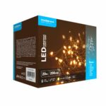 Modee Lighting Χριστουγεννιάτικα Λαμπάκια LED με Τροφοδοτικό (200LED/20m/10cm) Θερμό