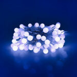 Modee Lighting Χριστουγεννιάτικα Λαμπάκια LED Τύπου Berry με Τροφοδοτικό (100LED/10m/10cm) Ψυχρό Λευκό - Image 2