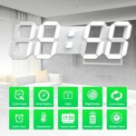 EDUP EH-LED1301 Ρολόι τοίχου 3D LED 15" Ξυπνητήρι με Τηλεχειριστήριο - Image 3