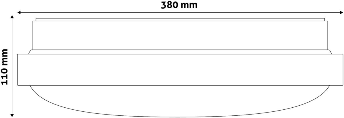 Avide LED Μοντέρνα Πλαφονιέρα Οροφής Pandora (Αλουμίνιο) 24W 380*110.0mm Ψυχρό 6400K - Image 3