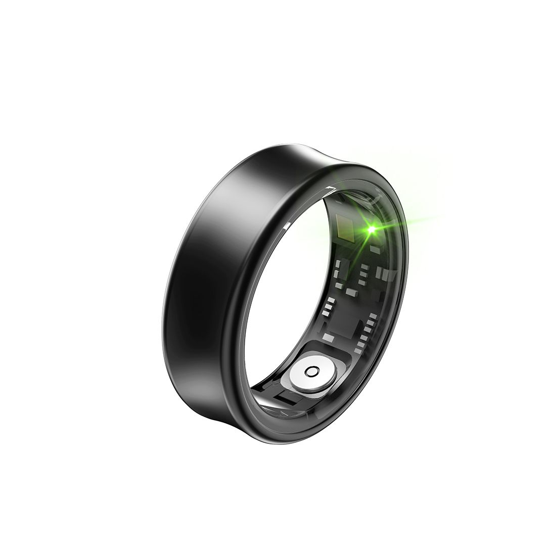 rs01_black_1_ XO RS01 Smart Δαχτυλίδι Μέγεθος 10 Μαύρο - Image 1