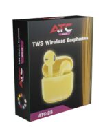 ATC-25 TWS Wireless Earphone Yellow - Image 2