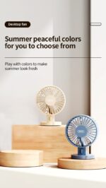 XO MF82 Επιτραπέζιος Ανεμιστήρας USB Διπλής Λεπίδας - Image 6