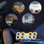 EDUP EH-LED1319 3D LED Wall Clock 9.5 Remote Control Digital Nightlight - Image 8