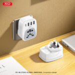 XO WL27 Αντάπτορας Πρίζας UK σε Universal με 1 USB-C & 3 USB-A Θύρες Φόρτισης - Image 2