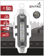 Entac Φώς Ποδηλάτου Πλαστικός 2W Άσπρο