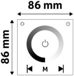 Avide LED Ταινία 12V 96W Ντίμερ Χωνευτό Τηλεχειριστήριο Αφής και Ελεγκτής - Image 2