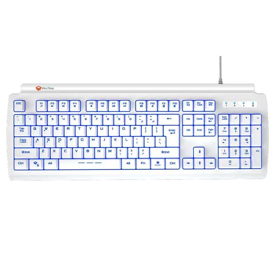 17.005.0019 Meetion MT-K9000 Ενσύρματο Gaming Πληκτρολόγιο / Άσπρο - Image 1
