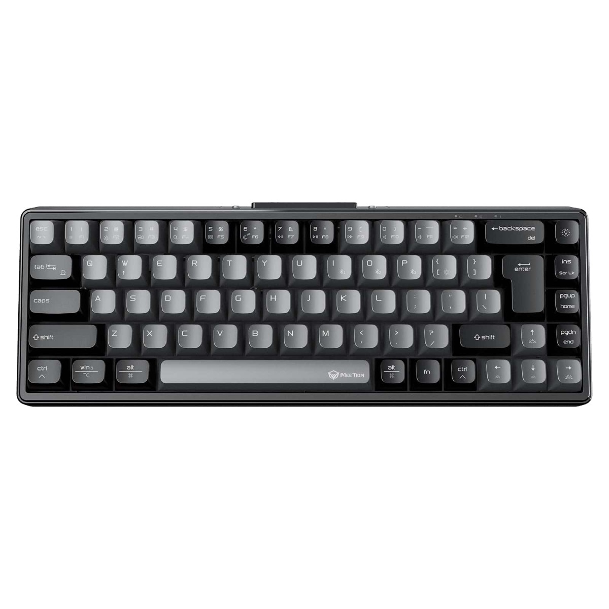 1724059585815-1 Meetion MK12 Ενσύρματο Bluetooth Gaming Πληκτρολόγιο Μαύρο US - Image 1