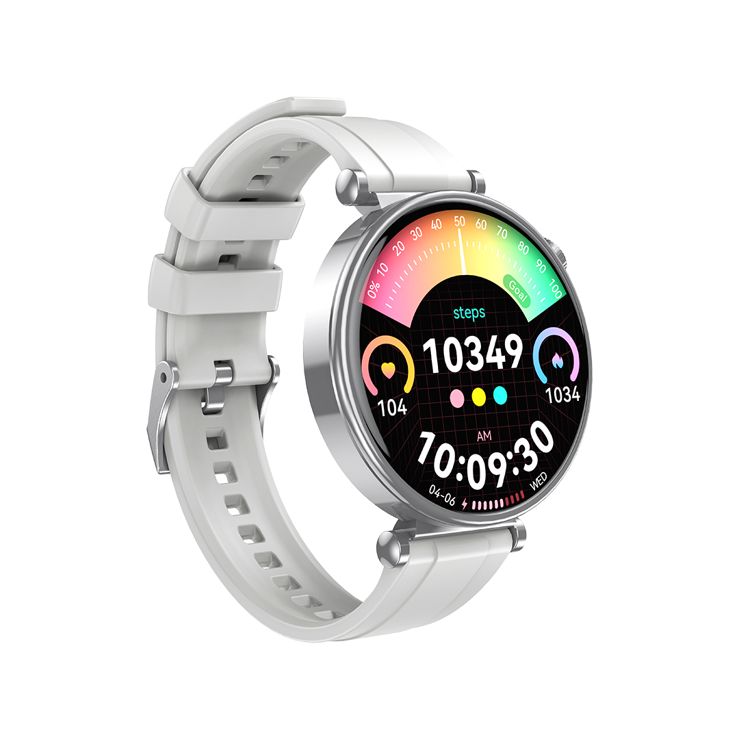 1_6__1 XO GT4 mini AMOLED Smart Αθλητικό Ρολόι SmartWatch Ασημί - Image 1
