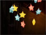 Entac Χριστουγεννιάτικα Εσωτερικά 10 LED Ραγισμένα Αστέρια Θερμό 1,65μ (2xAA Δεν περιλαμβ.) - Image 3