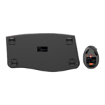 Meetion DirectorB Εργονομικός συνδυασμός ποντικιού + πληκτρολογίου (Μαύρο) - Image 5