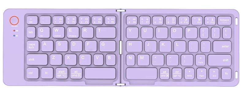 _2024-06-03_094106-photoroom Meetion MT-BTK001 Αναδιπλούμενο Πληκτρολόγιο Μωβ - Image 1