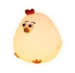 ΑTC LED Κότα Φωτάκι Νυκτός Σιλικόνης