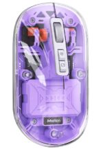 Meetion MT-BTM005 Ασύρματο Ποντίκι Μωβ - Image 2