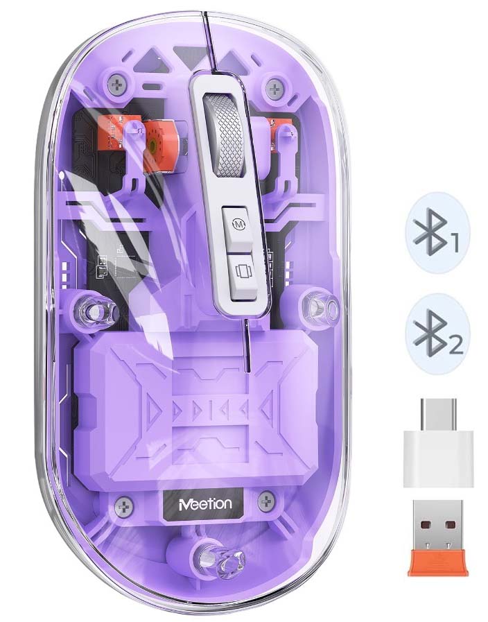 _2024-09-25_155u419-photoroom Meetion MT-BTM005 Ασύρματο Ποντίκι Μωβ - Image 1