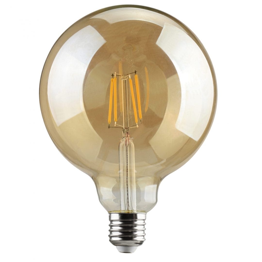24916-scaled Redpoint GLOBE LED G95 FILAMENT Ε27 6W DIM. WARM GOLDEN 100 lm/w 360o 2.0(κατασκευή Κίνα) - Image 1