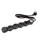 Redpoint ΠΟΛΥΠΡΙΖΟ ΑΣΦΑΛΕΙΑΣ R.D.P. ΣΠΑΣΤΟ 4 ΘΕΣΕΩΝ ΜΕ ΚΑΛΩΔΙΟ 3G1.5 1.5mt + ΔΙΑΚΟΠΤΗ + 2 USB ΜΑΥΡΟ (Κατασκευή Κίνα)