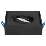 Redpoint 6168 ΣΠΟΤ ΧΩΝΕΥΤΟ GU10 ΤΕΤΡΑΓΩΝΟ ΚΙΝΗΤΟ 96/96/50 ΜΑΥΡΟ ORNO - Image 3