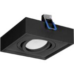 Redpoint 6168 ΣΠΟΤ ΧΩΝΕΥΤΟ GU10 ΤΕΤΡΑΓΩΝΟ ΚΙΝΗΤΟ 96/96/50 ΜΑΥΡΟ ORNO