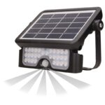 Redpoint 6108 LUX ΠΡΟΒΟΛΕΑΣ LED ΕΞΩΤΕΡΙΚΟΣ SOLAR+ΑΝΙΧΝ.ΚΙΝΗΣΗΣ 217/149/33 ΜΑΥΡΟΣ 5W 4000K IP65 ORNO