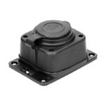 Redpoint 13164 ΠΟΛΥΠΡΙΖΟ ΣΤΕΓΑΝΟ ΧΩΡΙΣ ΚΑΛΩΔΙΟ 1 ΘΕΣΗΣ IP44 ΜΑΥΡΟ ORNO - Image 4