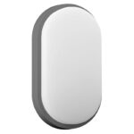 Redpoint 6147 NEFRYT ΦΩΤΙΣΤΙΚΟ LED ΕΞΩΤΕΡΙΚΟ ΟΒΑΛ 119/212/44 ΓΚΡΙ 15W 4000K IP54 ORNO