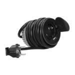 Redpoint 1373 ΧΩΝΕΥΤΗ ΠΡΙΖΑ ΓΡΑΦΕΙΟΥ ΣΟΥΚΟ ΚΑΠΑΚΙ+1 USB 5V 2.4A ΜΕ 1,8m ΚΑΛΩΔΙΟ ΜΕ ΦΙΣ 70/85 (Φ60) ΜΑΥΡΗ ORNO - Image 3