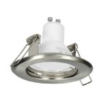 Redpoint 6175 ΣΠΟΤ ΧΩΝΕΥΤΟ GU10 ΣΤΡΟΓΓΥΛΟ ΣΤΑΘΕΡΟ Φ83/33 (ΚΟΠΗ Φ55) ΝΙΚΕΛ ΜΑΤ ORNO