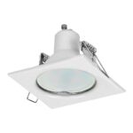 Redpoint 6177 ΣΠΟΤ ΧΩΝΕΥΤΟ GU10 ΤΕΤΡΑΓΩΝΟ ΣΤΑΘΕΡΟ 76/76/35 Φ55 ΛΕΥΚΟ ORNO