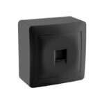 Redpoint ΠΡΙΖΑ ΤΗΛΕΦΩΝΟΥ RJ11 ΕΞΩΤΕΡΙΚΗ IP20 KARIN ΜΑΥΡΗ