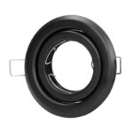 Redpoint 6176 ΣΠΟΤ ΧΩΝΕΥΤΟ GU10 ΣΤΡΟΓΓΥΛΟ ΚΙΝΗΤΟ Φ97/24 (ΚΟΠΗ Φ77) ΜΑΥΡΟ ORNO - Image 3