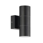 Redpoint CLARA SPOT ΚΗΠΟΥ ΔΙΠΛΟ UP&DOWN 2xGU10 ΜΑΥΡΟ ΑΛΟΥΜΙΝΙΟ IP65 (Made In P.R.C)