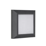 Redpoint THELMA ΑΠΛΙΚΑ ΚΗΠΟΥ LED ΤΕΤΡΑΓΩΝΗ ΕΠΙΤΟΙΧΗ 6W 3CCT ABS IP65 ΜΑΥΡΗ (Made In P.R.C)