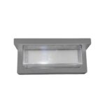 Redpoint SABINA ΑΠΛΙΚΑ ΤΟΙΧΟΥ ΜΕ ΓΕΙΣΟ LED 10W 3000k IP65 160*68*77 ΑΛΟΥΜΙΝΙΟ ΓΚΡΙ (Made In P.R.C)